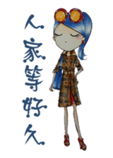 Ming's Hand-Drawn Fashion Design sticker #5825305