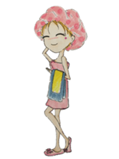 Ming's Hand-Drawn Fashion Design sticker #5825306