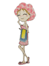 Ming's Hand-Drawn Fashion Design sticker #5825306