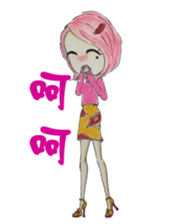 Ming's Hand-Drawn Fashion Design sticker #5825312