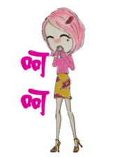 Ming's Hand-Drawn Fashion Design sticker #5825312