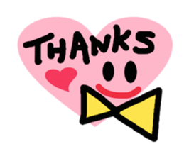 smile with ribbon sticker #5826139