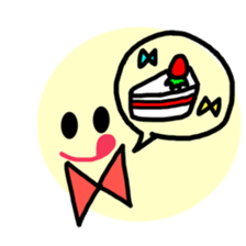 smile with ribbon sticker #5826146