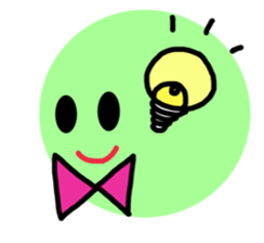 smile with ribbon sticker #5826149