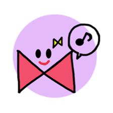 smile with ribbon sticker #5826153