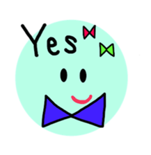 smile with ribbon sticker #5826163