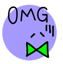 smile with ribbon sticker #5826168