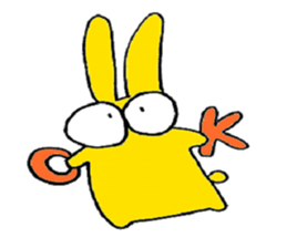 color color bunny sticker #5828029