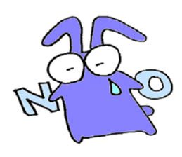 color color bunny sticker #5828030