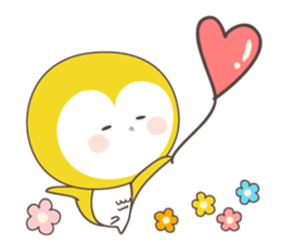 Yellow owl of happiness ver1 sticker #5828148