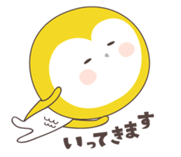 Yellow owl of happiness ver1 sticker #5828150