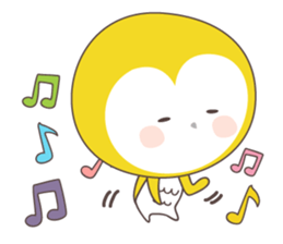 Yellow owl of happiness ver1 sticker #5828154