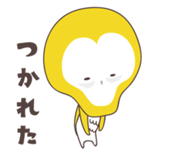 Yellow owl of happiness ver1 sticker #5828166