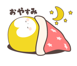 Yellow owl of happiness ver1 sticker #5828184