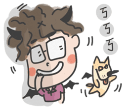 A cute man Anson and his poppy sticker #5829295