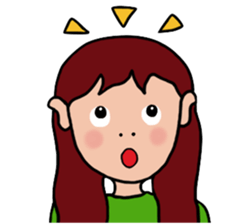 Cute Hairstyle Girl sticker #5830005