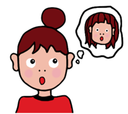 Cute Hairstyle Girl sticker #5830015