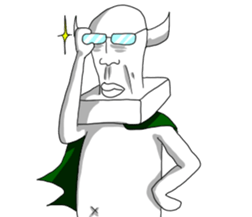 UZAI devil chopped rice-cake sticker #5830424