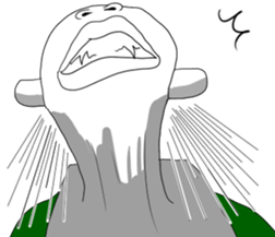 UZAI devil chopped rice-cake sticker #5830430