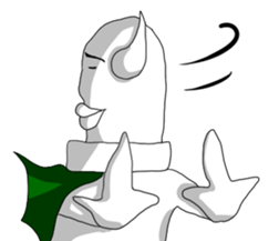 UZAI devil chopped rice-cake sticker #5830431