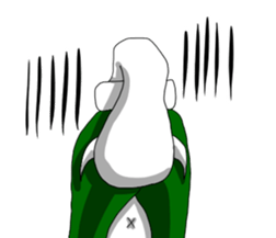 UZAI devil chopped rice-cake sticker #5830433