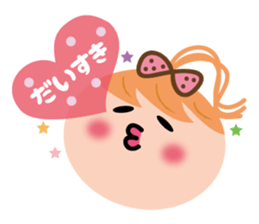 Bu-ko and friends in the face sticker sticker #5831538