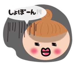 Bu-ko and friends in the face sticker sticker #5831542