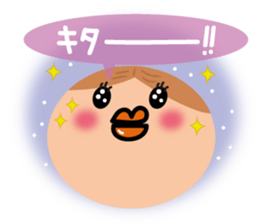 Bu-ko and friends in the face sticker sticker #5831549