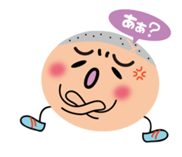 Bu-ko and friends in the face sticker sticker #5831552