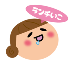 Bu-ko and friends in the face sticker sticker #5831554