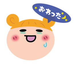 Bu-ko and friends in the face sticker sticker #5831563