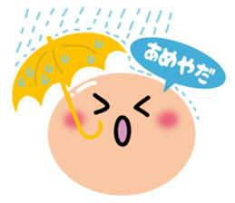 Bu-ko and friends in the face sticker sticker #5831574