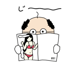 Manabi OJI-san sticker #5831727