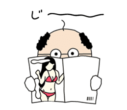 Manabi OJI-san sticker #5831727