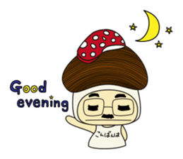 Mushroom man & girl sticker #5831992