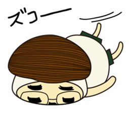 Mushroom man & girl sticker #5831994