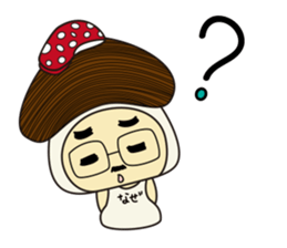 Mushroom man & girl sticker #5831999