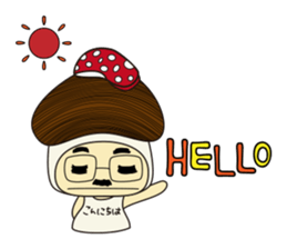 Mushroom man & girl sticker #5832000