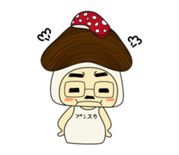 Mushroom man & girl sticker #5832017