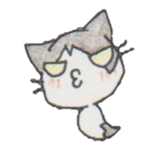 Ghost cat Mi~i chan sticker #5832266