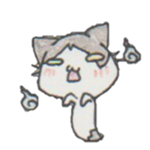 Ghost cat Mi~i chan sticker #5832291