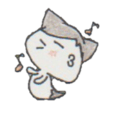 Ghost cat Mi~i chan sticker #5832293
