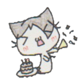 Ghost cat Mi~i chan sticker #5832297