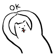 Lively polar bear sticker #5833658