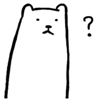 Lively polar bear sticker #5833668