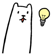 Lively polar bear sticker #5833669