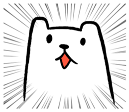 Lively polar bear sticker #5833671