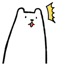 Lively polar bear sticker #5833673