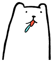 Lively polar bear sticker #5833674