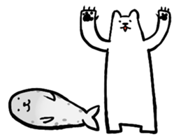 Lively polar bear sticker #5833675